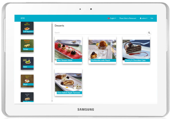 RTM - Restaurant Tablet Menu